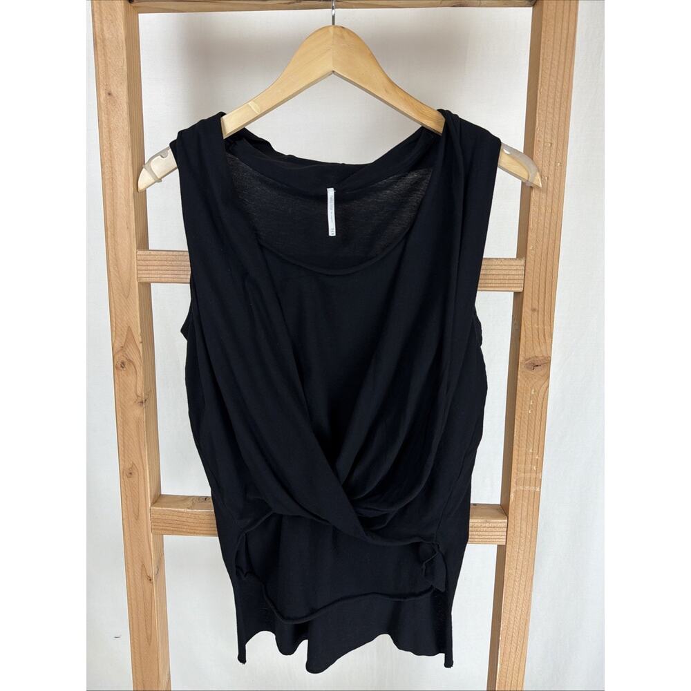 NWT Hello Nite Boutique Black High Low Crossover Tank #0972 Size XSmall